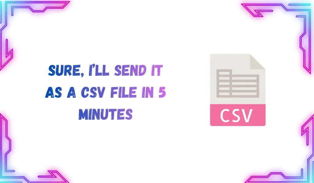 csv meaning