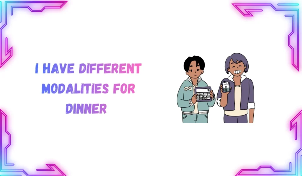 modalities meaning