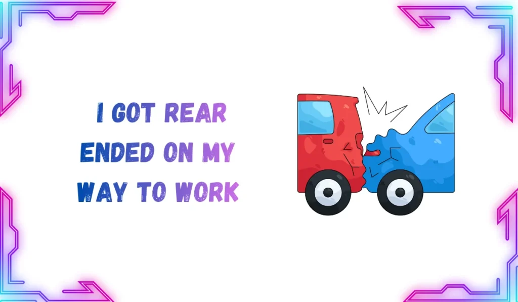 rear ended meaning