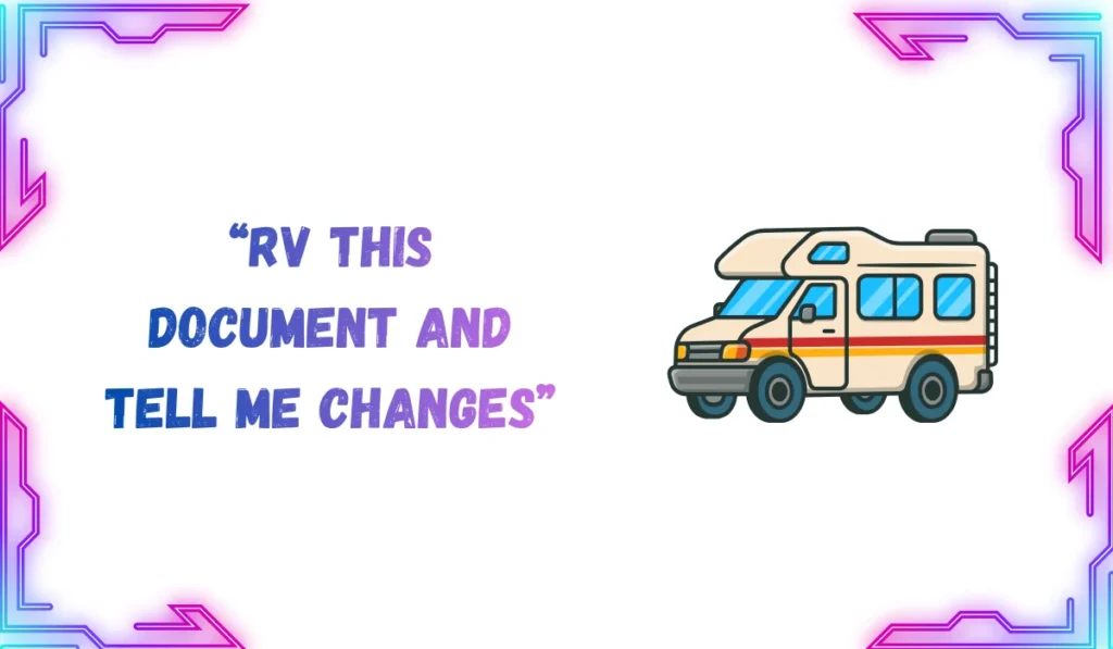rv meaning