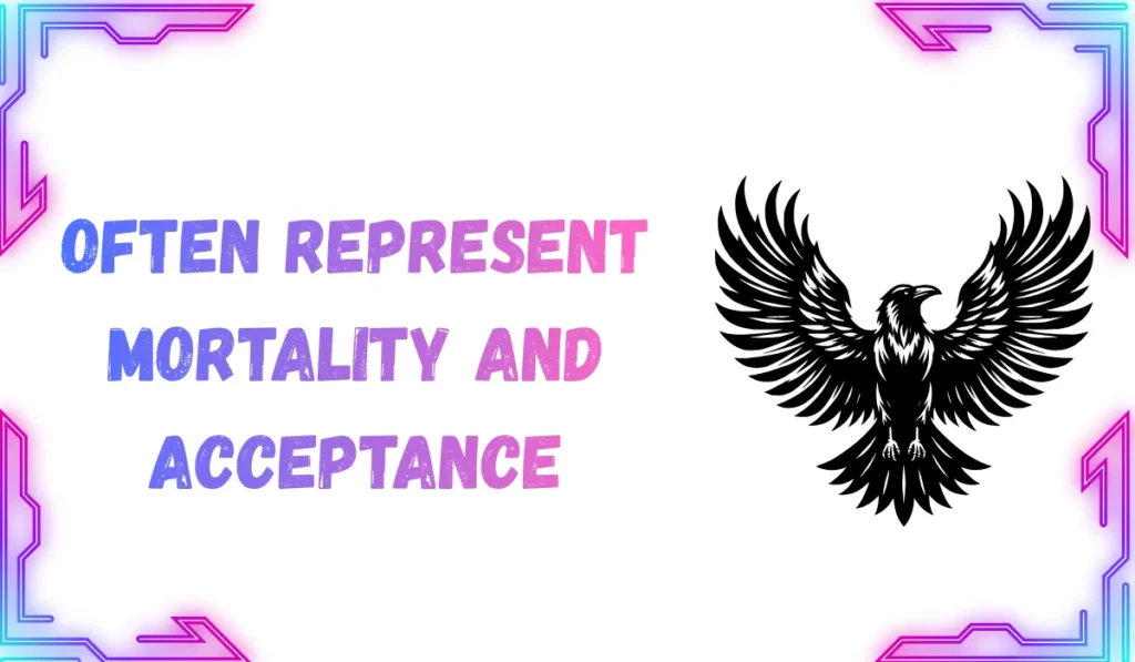 often represent mortality and acceptance